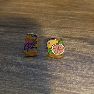 La Queen Grapefruit Post Earrings